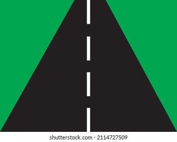 eye level veiw of Road vector 