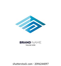 eye line abstract logo template design for brand or company and other