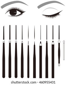 Eye Line. Eyeliner. Makeup Tool.