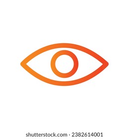 logotipo de icono de gradiente de línea ocular para sitio web, aplicación, impresión, documento, diseño de afiches, etc, adecuado para diseño web, logotipo, aplicación