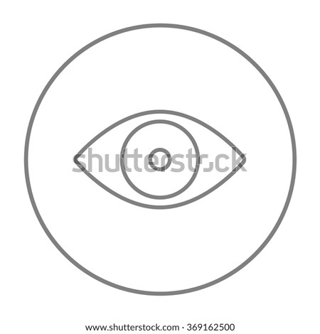 Eye line icon.