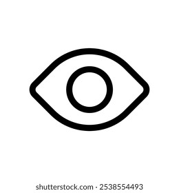 Icono de línea de ojo EPS 10