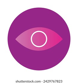 Eye Line Icon vector graphic isolated, Symbol ilustration of eye