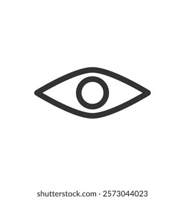Eye line icon. Vector illustration