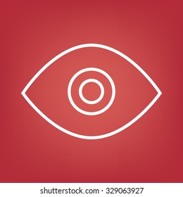 Eye line  icon  vector illustration