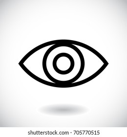 Eye line icon. Vector illustration 