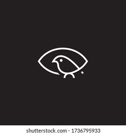 Eye line logo and bird design