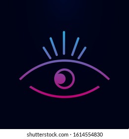 Eye line nolan icon. Simple thin line, outline vector of web icons for ui and ux, website or mobile application
