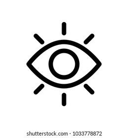 eye line sign icon