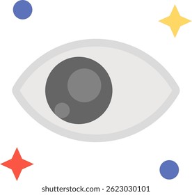 Eye Line vector Icon Design