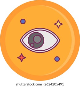 Eye Line Vektor Icon Design