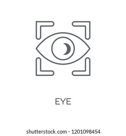 Eye linear icon. Eye concept stroke symbol design. Thin graphic elements vector illustration, outline pattern on a white background, eps 10.