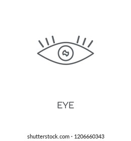 Eye linear icon. Eye concept stroke symbol design. Thin graphic elements vector illustration, outline pattern on a white background, eps 10.