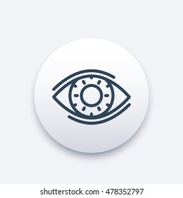 eye linear icon, logo element