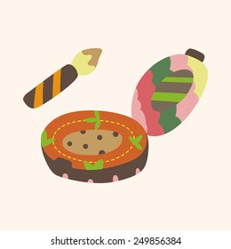 eye liner and eyeshadow theme elements vector,eps