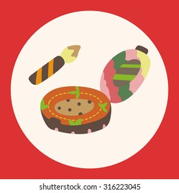 eye liner and eyeshadow theme elements vector,eps