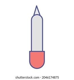 Eye liner Fill inside vector icon which can easily modify or edit 
