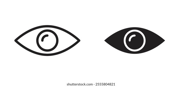 Eye liner icon vector set.