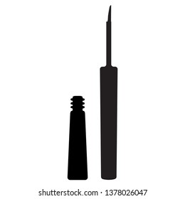 Eye Liner make up silhouette 