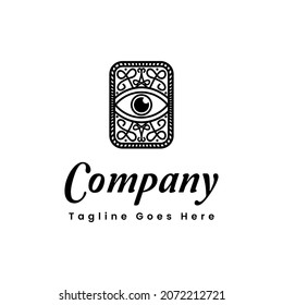 Eye Logo Classic For Illuminati, Illusion, Hypnosis, Magic, witch, Mystery and Optical Logo Design