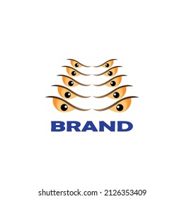 Concepto de logotipo ocular, ilustración vectorial
