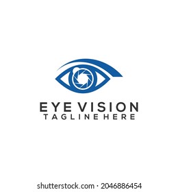 Eye logo concept vector isolated in white background