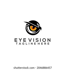 Eye logo concept vector isolated in white background