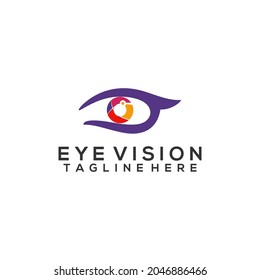 Eye logo concept vector isolated in white background