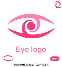 Eye logo conception, 2d flat illustration, vector, eps 8
