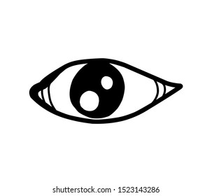 eye logo decorative vector. icon and symbol of eye. eye tattoo inspirations.