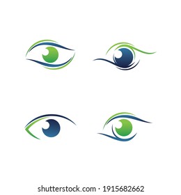 Eye Logo Design.  Eye Care Logo Design Vector