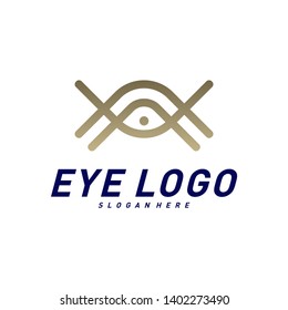 Eye logo design concept vector, eye logo template, icon symbol