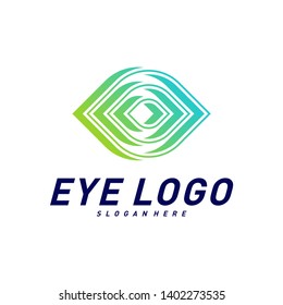 Eye logo design concept vector, eye logo template, icon symbol