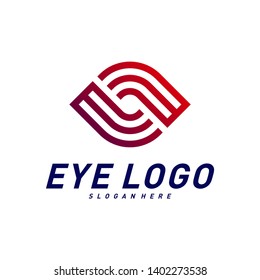 Eye logo design concept vector, eye logo template, icon symbol
