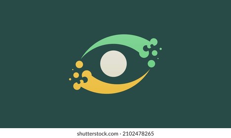 An Eye Logo Design Concept Vector. Focus Eye Vision Design Logo Template