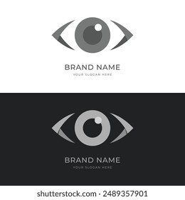 Eye logo design with a creative and modern idea.Logo can be for Business, eye care or clinic and vision.