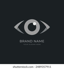 Eye logo design with a creative and modern idea.Logo can be for Business, eye care or clinic and vision.
