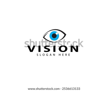 Eye logo design. Global vision logotype design graphic symbol icon vector.