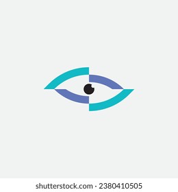 Design-Vektorgrafik-Vorlage für das Augenlogo