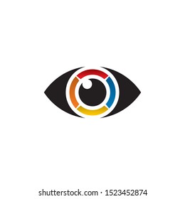 Eye logo design inspiration vector template