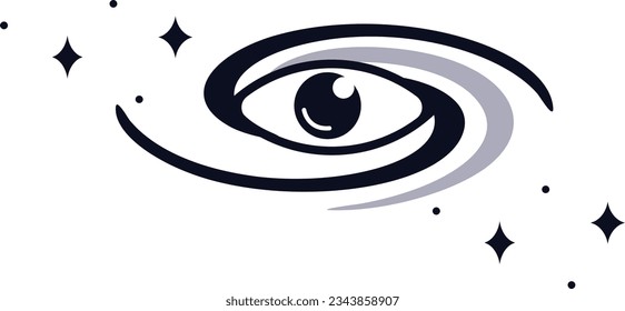 Eye logo design. Mystical eye.Eye icon