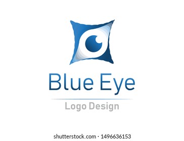 eye logo design. ready use logo template. editable vector logo