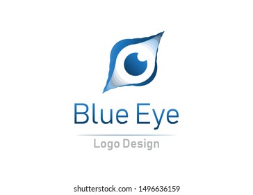 eye logo design. ready use logo template. editable vector logo