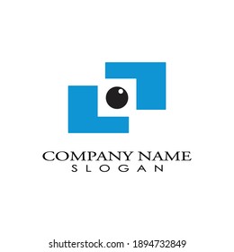 Logo-Design des Auges, Vektorsymbol