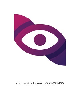 Eye logo design template. Abstract eye icon. Eye vector logo design