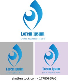 eye logo design template for all kinds of uses