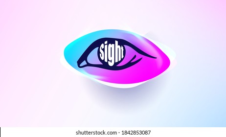 Plantilla de diseño de logotipo ocular. Diseño de logotipo para atención médica. Símbolo creativo óptico. Icono ocular. Médico, salud, tienda, símbolo de diagnóstico oftalmológico. Ilustración vectorial.