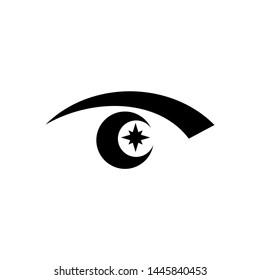 Eye logo design template vector illustration