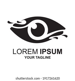 eye logo design template vector 