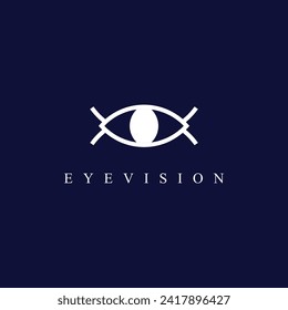 eye logo design template vector